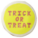 Trick or Treat Word Art Halloween Cookies