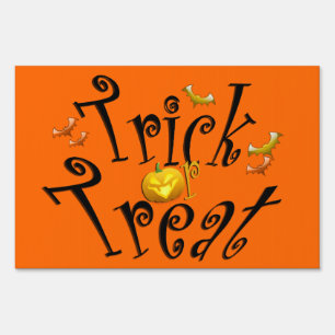 Trick or Treat Yard Sign
