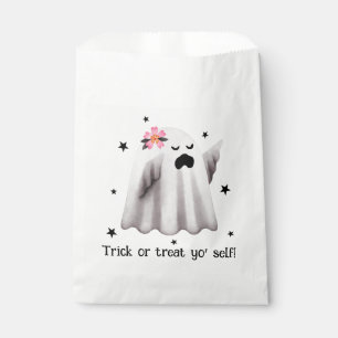 Trick or Treat Yo' Self Halloween Ghost Favor Bag
