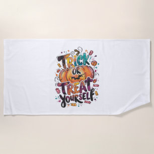 Trick or Treat Yourself Beach Towel