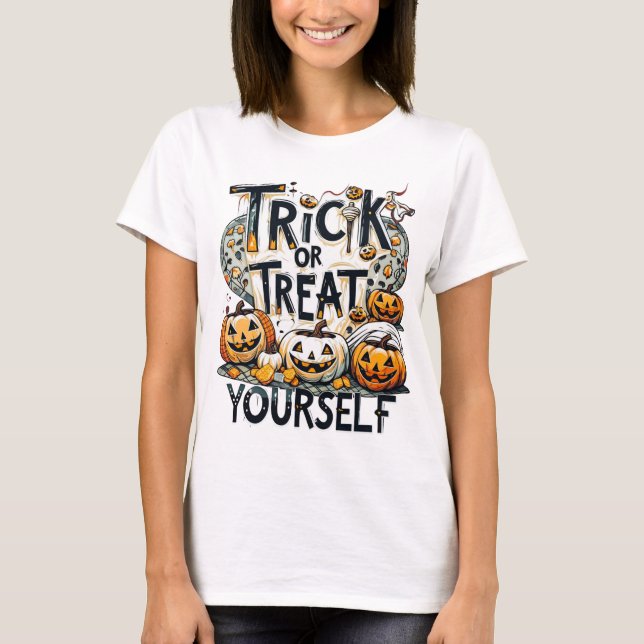 Trick Or Treat Yourself - Halloween T-Shirt (Front)