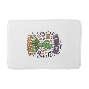 Trick Or Treat Yourself Zombie Hand Halloween Cand Bath Mat