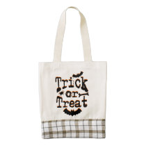 trick or treat zazzle HEART tote bag