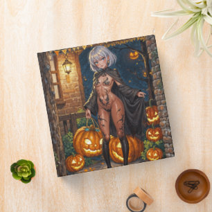 Trick or Treater, Brave Halloween Costume Girl 3 Ring Binder