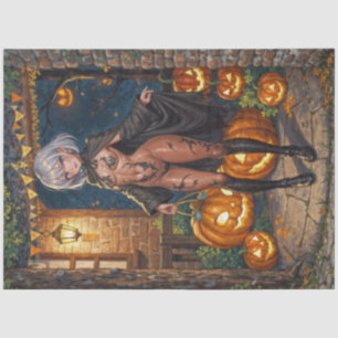 Trick or Treater, Brave Halloween Costume Girl Tissue Paper