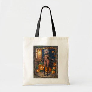 Trick or Treater, Brave Halloween Costume Girl Tote Bag