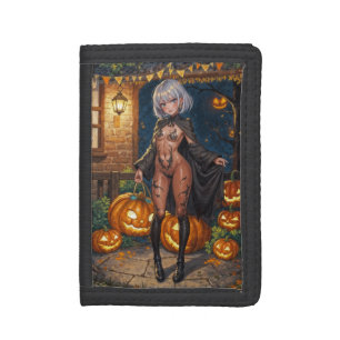 Trick or Treater, Brave Halloween Costume Girl Tri-fold Wallet