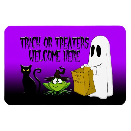 Trick or Treaters Welcome Halloween Magnet