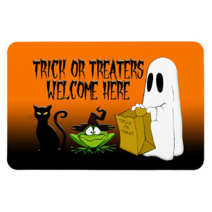 Trick or Treaters Welcome Halloween Magnet