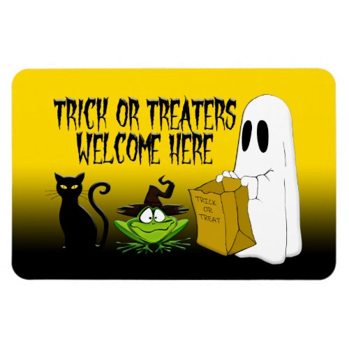 Trick or Treaters Welcome Halloween Magnet