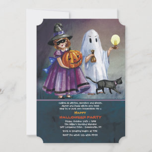 Trick or Treating Halloween Invitation