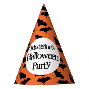 Trick or Treating Halloween Party Orange Kids Party Hat