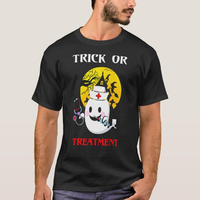 Trick Or Treatment Halloween T-Shirt (Front)