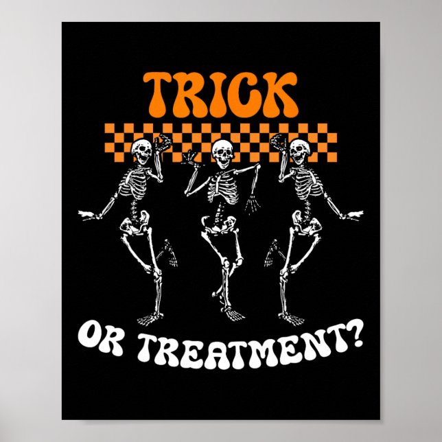 Trick Or Treatment Physical Therapy Skeleton Pt Ha Poster (Front)