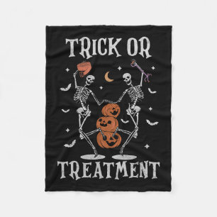 Trick Or Treatment Pt Physical Therapy Therapist H Fleece Blanket