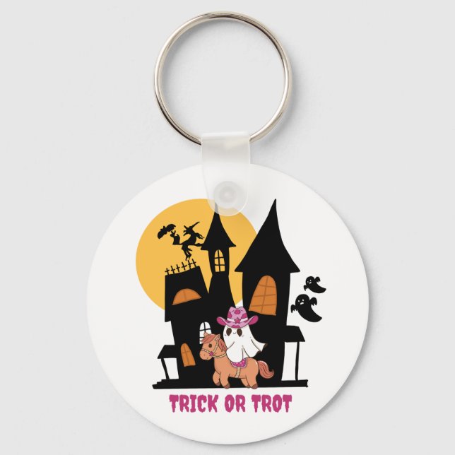 Trick Or Trot Keychain (Front)