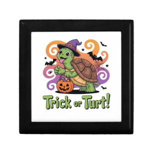 Trick or Turt Funny Turtle Halloween Gift Box