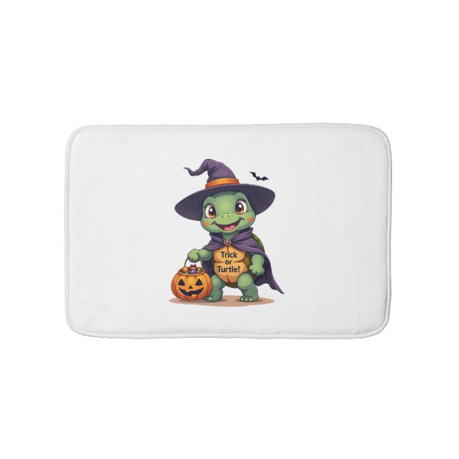 Trick-or-Turtle Bath Mat (Front)