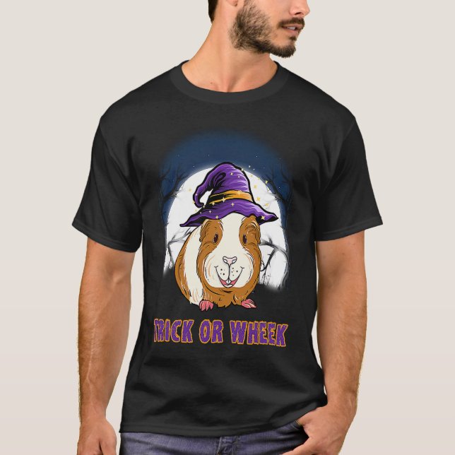 Trick Or Wheek Halloween Guinea Pigs T-Shirt (Front)