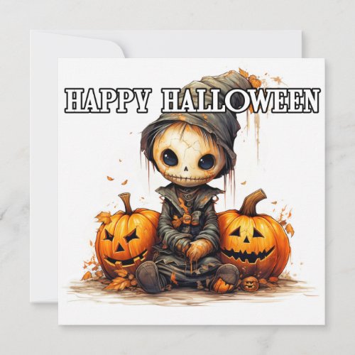 Trick R Treat  Happy Halloween Card