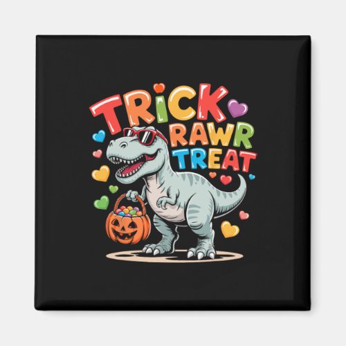 Trick Rawr Treat Dinosaur Trex Toddler Boys Hallow Magnet