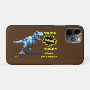 "TRICK RAWR TREAT" funny halloween dinosaur iPhone 11 Pro Case