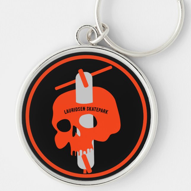 Trick Scooter Freestyle Skatepark Keychain (Front)