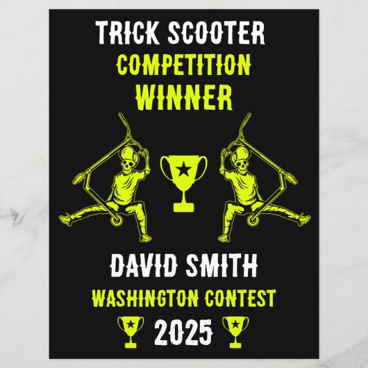 Trick Scooter Rider Prize (Front)