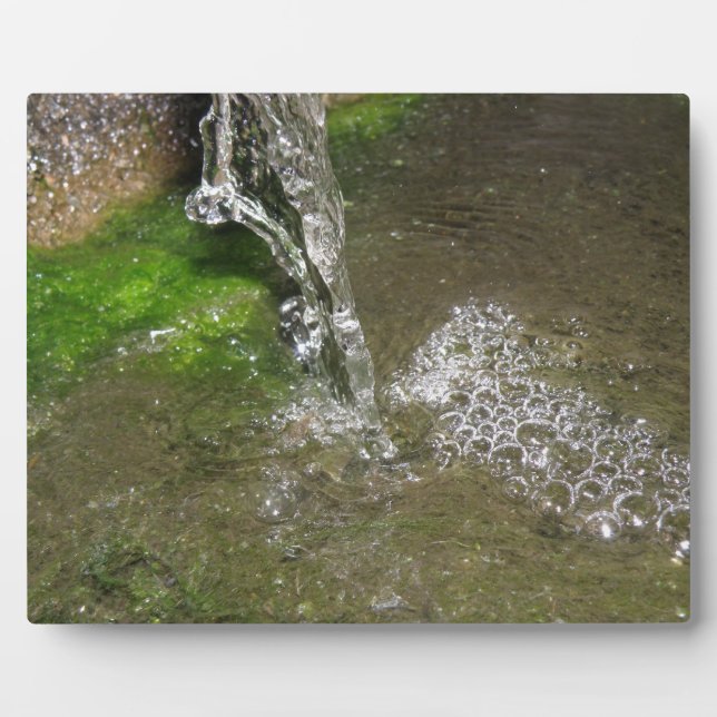 Trickling Waterfall Bubbling Water Plaque (Front)