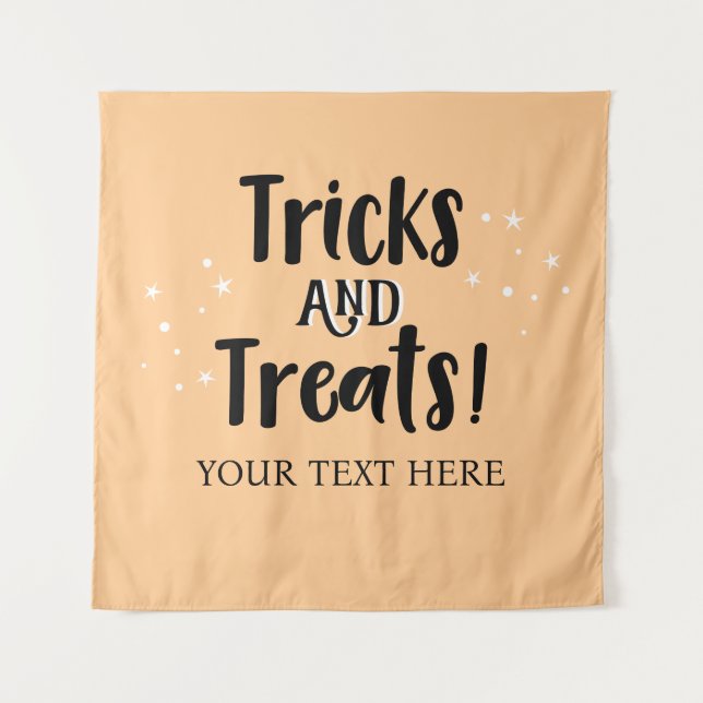 Tricks and Treats Halloween party Backdrop  (Front)
