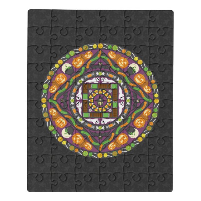Tricks and Treats Mandala Acrylic Puzzle (Puzzle Vertical)