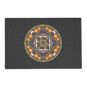 Tricks and Treats Mandala Laminated Place Mat