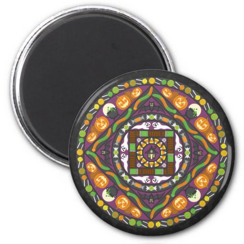 Tricks and Treats Mandala Magnet