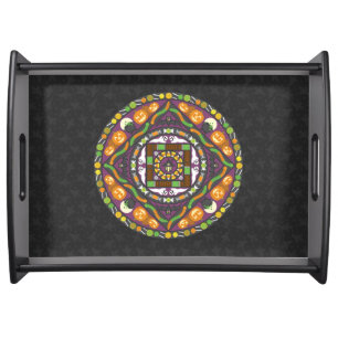 Tricks and Treats Mandala Serving Tray