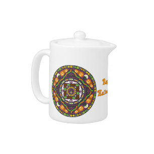 Tricks and Treats Mandala Tea Pot