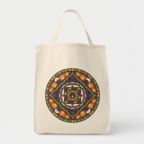 Tricks and Treats Mandala Tote Bag