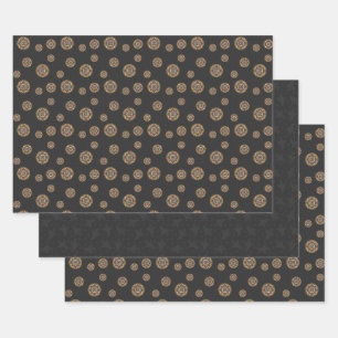 Tricks and Treats Mandala Wrapping Paper Set