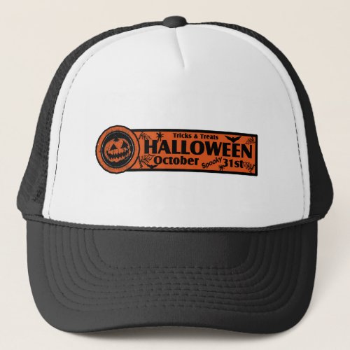 Tricks  Treats Halloween Trucker Hat