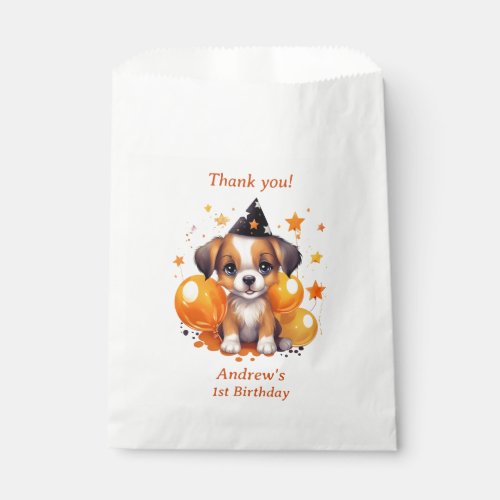 Tricks Treats Tails Birthday Party Favor Bag