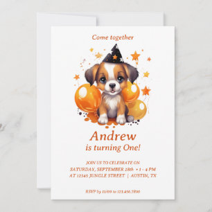 Tricks, Treats, Tails: Birthday Party Invitation