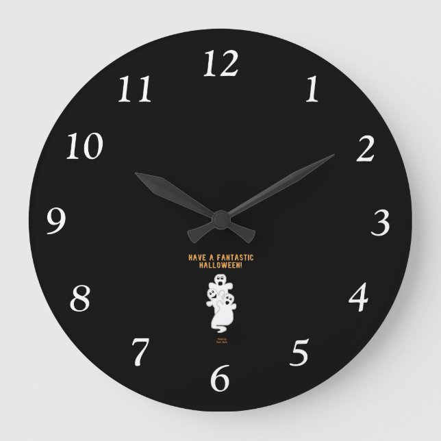 Trickster Ghosts Acrylic Wall Clock (Front)