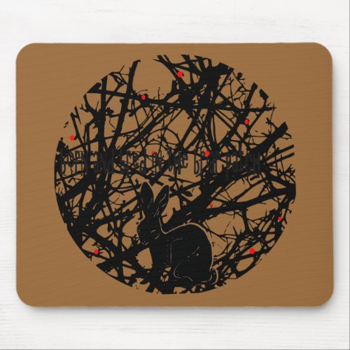 Trickster Rabbit in Briar Patch Mouse Pad