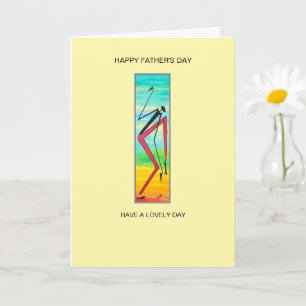 Tricky African Dancer Happy Father's Day Card