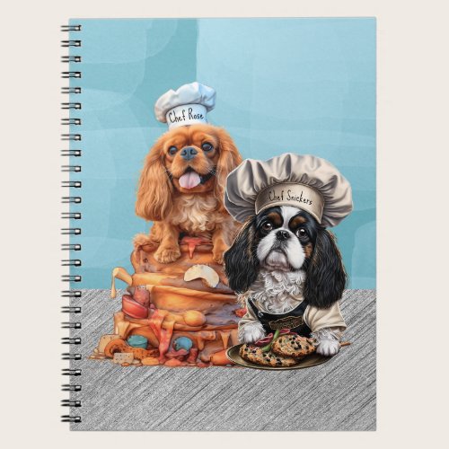 Tricolor and Ruby Cooking Chef Cavalier Notebook