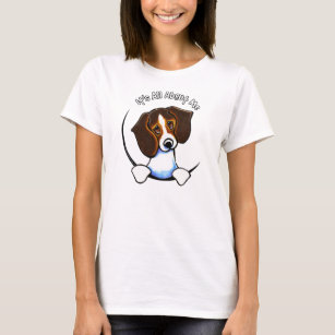 Tricolor Beagle Its All About Me IAAM T-Shirt
