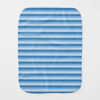 Tricolor Blue stripes Pattern Baby Burp Cloth