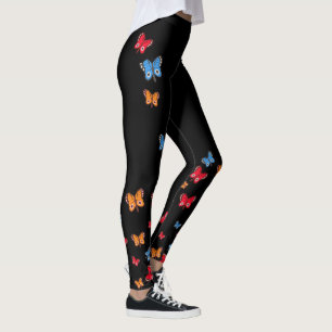 Tricolor Butterfly Leggings