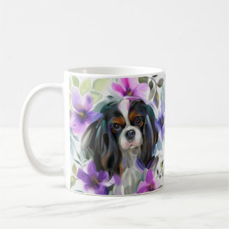 Tricolor Cavalier Art Mug | purple