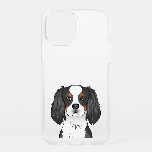 Tricolor Cavalier King Charles Spaniel Dog Head Speck iPhone 12 Case