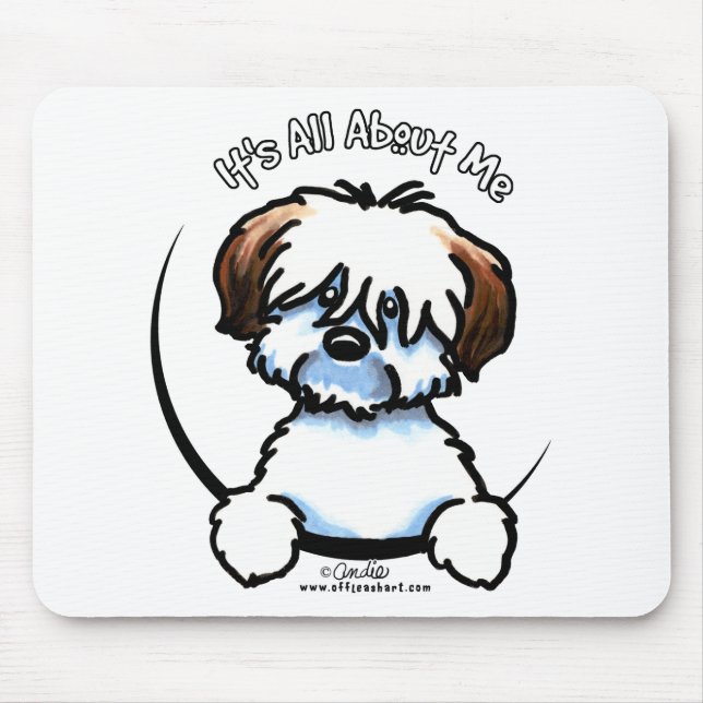 Tricolor Coton Its All About Me Mouse Pad (Front)